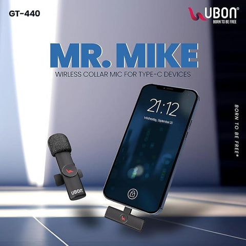 UBON Mr. Mike GT-440 Wireless Collar Mic (Type-C Devices)