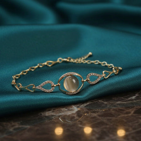 Elegance Cat’s Eye Gemstone Bracelet