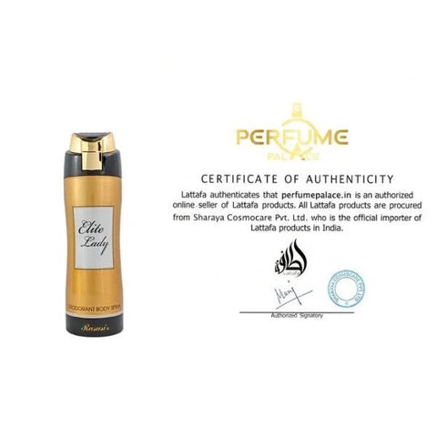 RASASI ELITE LADY DEODORANT BODY SPRAY  FOR WOMEN