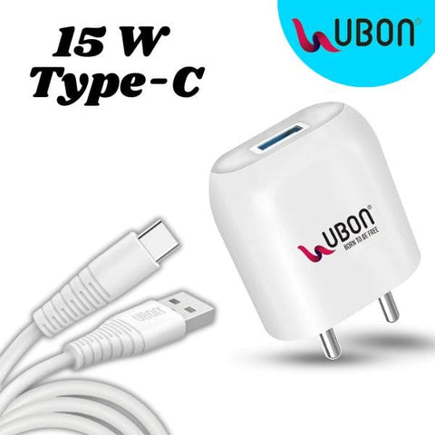 UBON Boost Series CH-58 Mobile Fast & Safe Charger With Type-C Data Cable