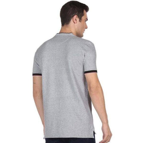 Levies Men’s Self-Design Grey T-Shirt | Pure Cotton| Half Sleeves