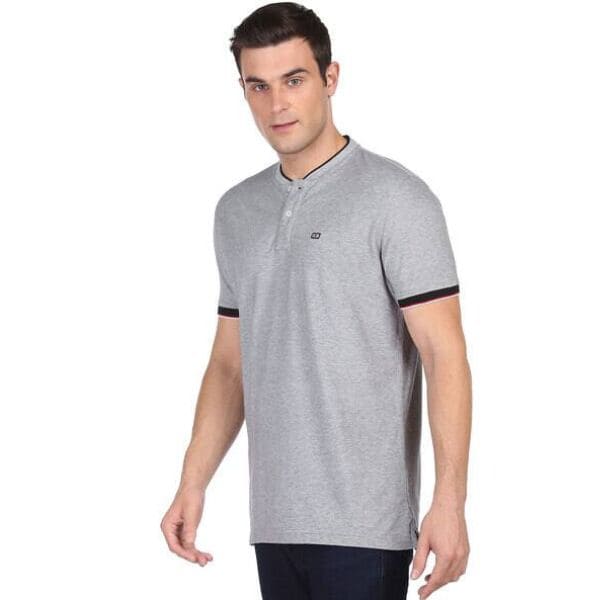 Levies Men’s Self-Design Grey T-Shirt | Pure Cotton| Half Sleeves