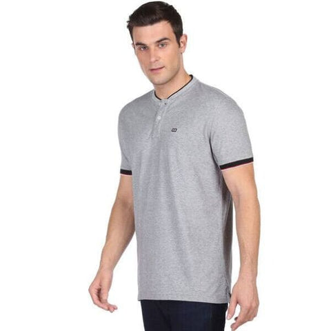 Levies Men’s Self-Design Grey T-Shirt | Pure Cotton| Half Sleeves