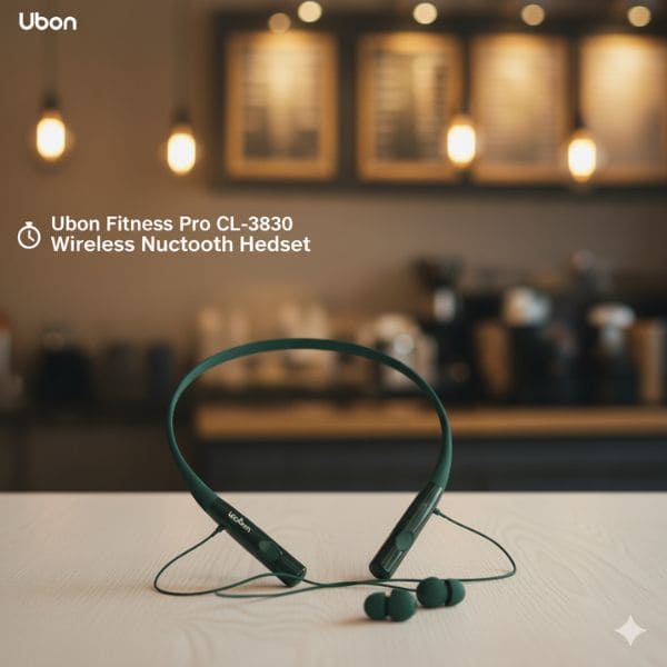 Ubon Fitness Pro Cl-3830 Black In the Ear Upto 40 Hours Wireless Neckband