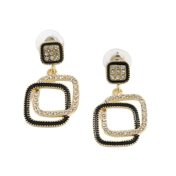 Diamond Delight Square Earrings for Fashion-Women & Girls