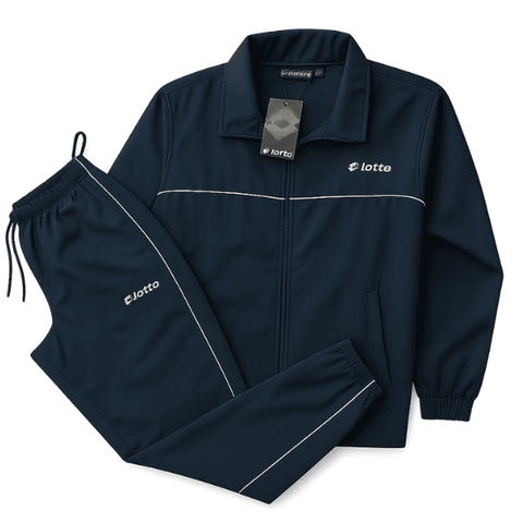 Lotto Men’s Navy Blue Tracksuit – Premium Sportswear Jacket & Pants Set
