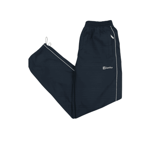 Men’s Blue Track Pants – Sportswear with Side Piping & Elastic Waist