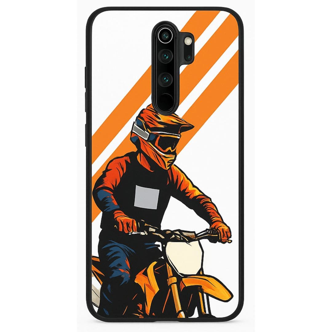 Redmi Note 8 Pro Designer Back Cover – Biker Edition