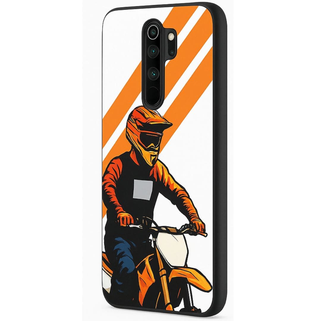 Redmi Note 8 Pro Designer Back Cover – Biker Edition