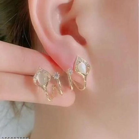 Korean Stud Earring nice & preety with pearl for Women & Girls