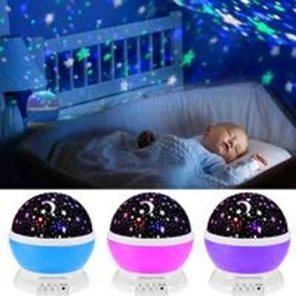 Star Light Rotating Projector Lamp With 360 Degree (Random Color) - My Store