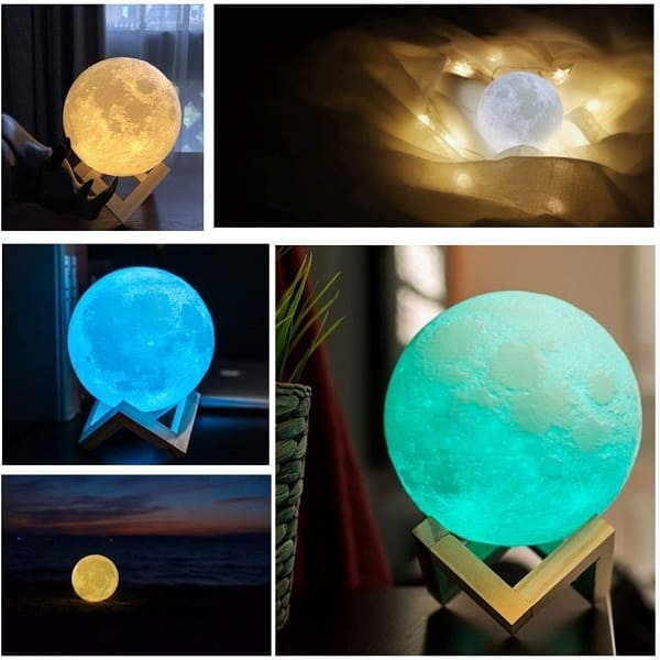 3D Moonlight Lamp With Stand & USB For Wedding Gifts - My Store