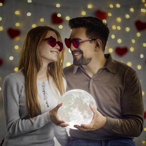 3D Moonlight Lamp With Stand & USB For Wedding Gifts - My Store