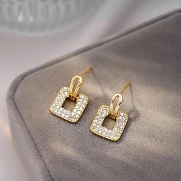 Korean Square Exquisite Stud Earrings