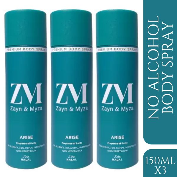 ZM Zayn & Myza Arise No Alcohol Body Spray - For Men & Women