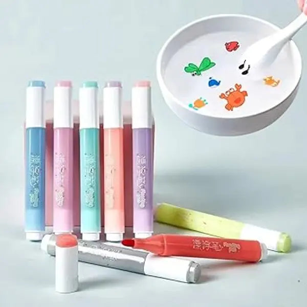 8 Color Water Floating Pen For Kids.