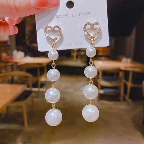 Fashion Stylish Statement Pearl Drop Earrings