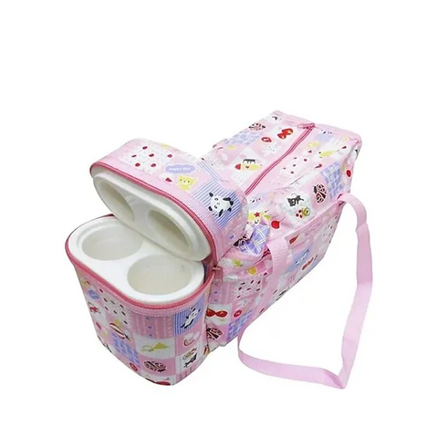 Newborn Baby Multipurpose bag Diaper & 2 Bottle Pockets Mother Bag With Adjustable Shoulder Strap