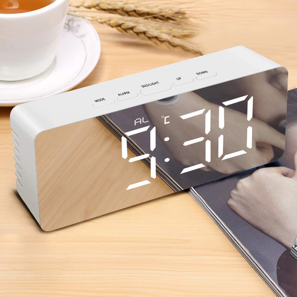 -37% Digital LED Mirror Clock ( Free :-Pain Relief Bag ) - My Store