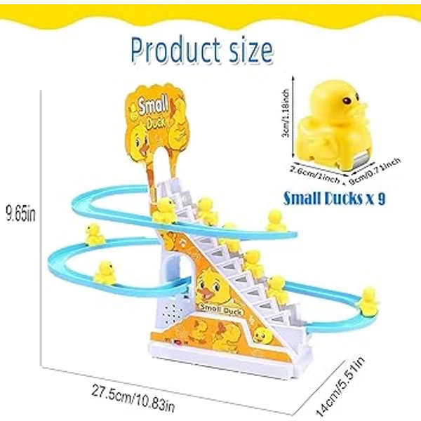 3 Duck Slide Toy Set,Multi Designs Musical & Learning, Game Toys For Kids