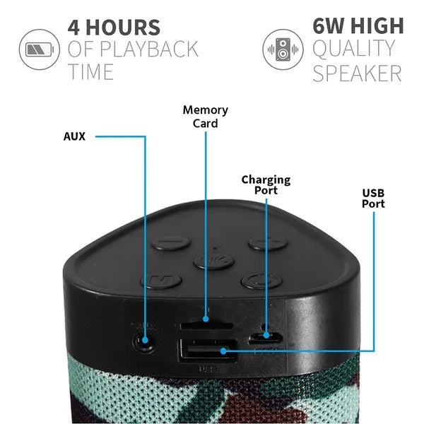 Woos ws-470 Bluetooth Speaker with Karaoke Mic and 6 Hours Playtime ( Multicolor )