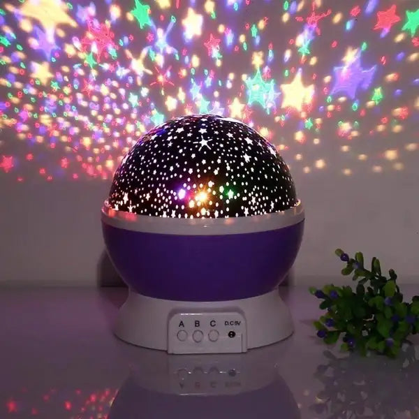 Star Light Rotating Projector Lamp With 360 Degree (Random Color) - My Store