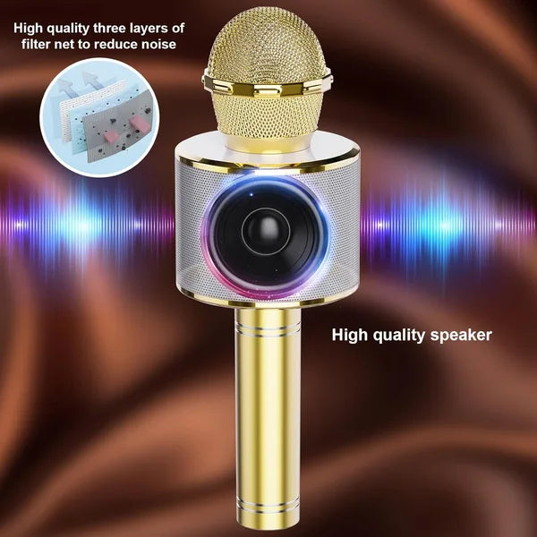 Wireless Singing Mike Multi-Function Bluetooth with Microphone