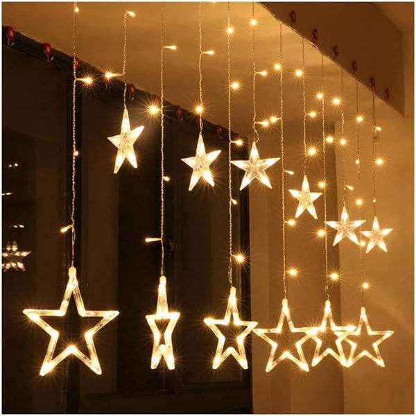 Star Curtain LED Lights For Christmas , Wedding ( 2.5 Meter ) - My Store