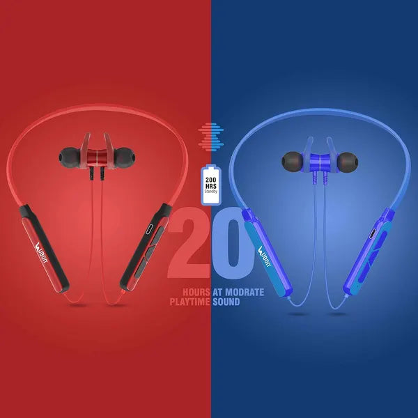 UBON CL-4070 Bluetooth in-Ear Wireless Neckband with inbuilt Mic, Upto 20Hrs Playtime, Magnetic Earbuds,