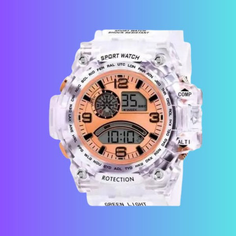 Transparent Sports Watch  For Kids, Women, Men
