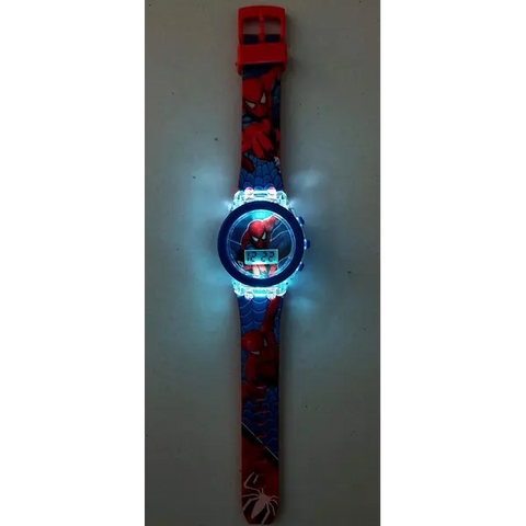 Color Glowing Digital Watch Multi Light Design Trendy For Kids