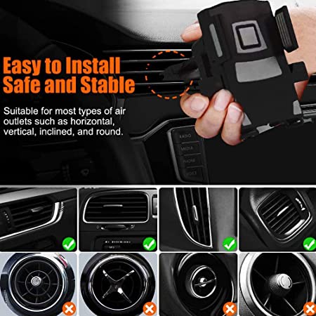 Vent Mount Phone Holder (Black) - My Store