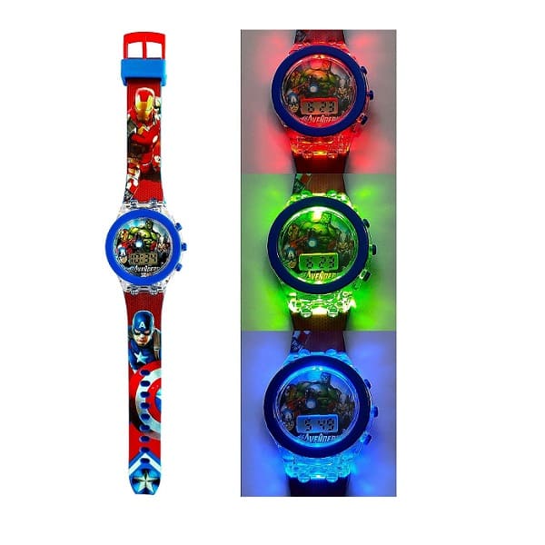 Digital Watch Multicolor Light Design Trendy For Kids ( Pack Of 2 ) - My Store