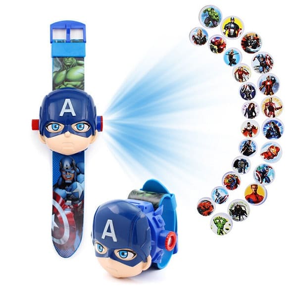 Display Watch For Kids & Big Dial Cartoon Projector - My Store