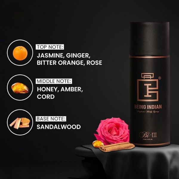 Being Indian Bi-III Deodorant Spray – Long-Lasting