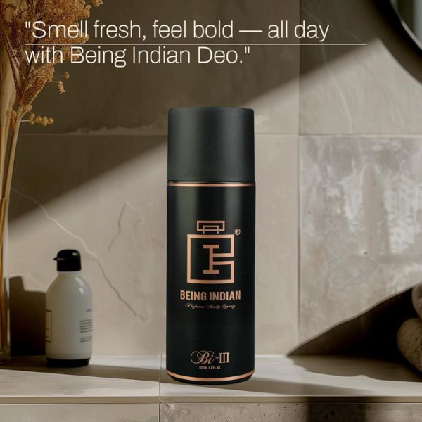 Being Indian Bi-III Deodorant Spray – Long-Lasting