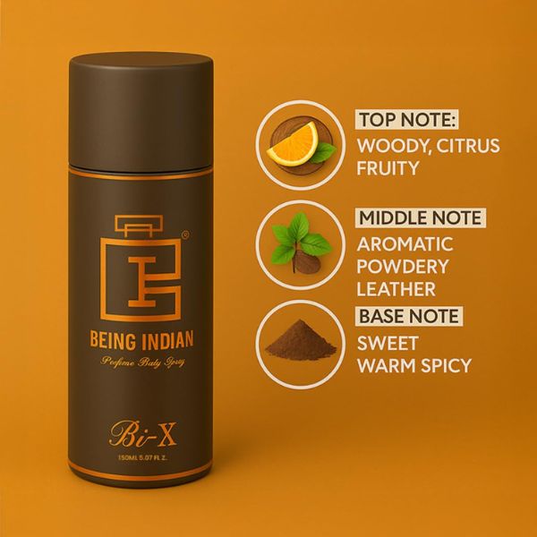 Being Indian Bi-X Deodorant Spray for Men – Intense Long-Lasting Fragrance