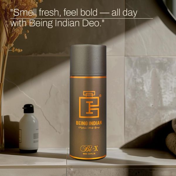 Being Indian Bi-X Deodorant Spray for Men – Intense Long-Lasting Fragrance