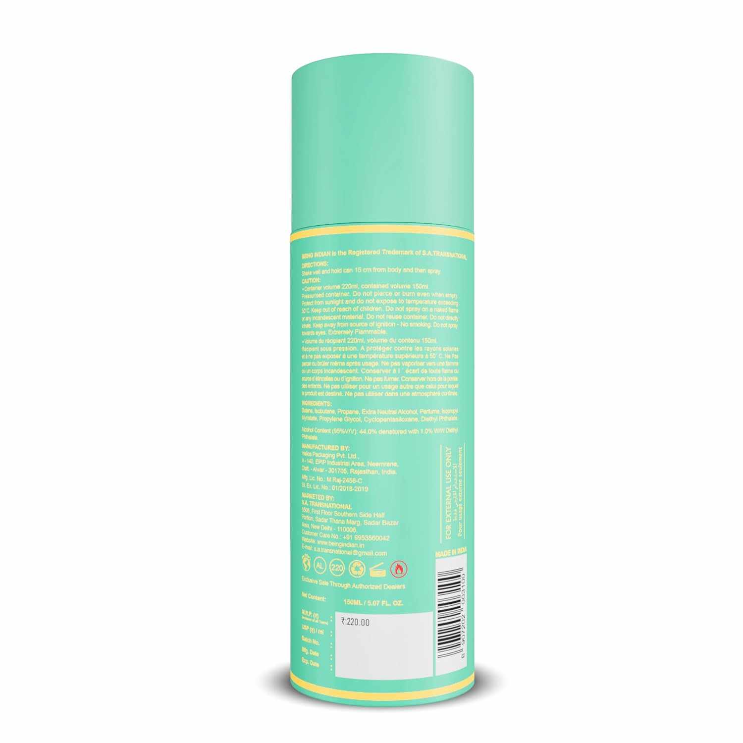 Being Indian Bi-VI Unisex Body Spray – 150ml