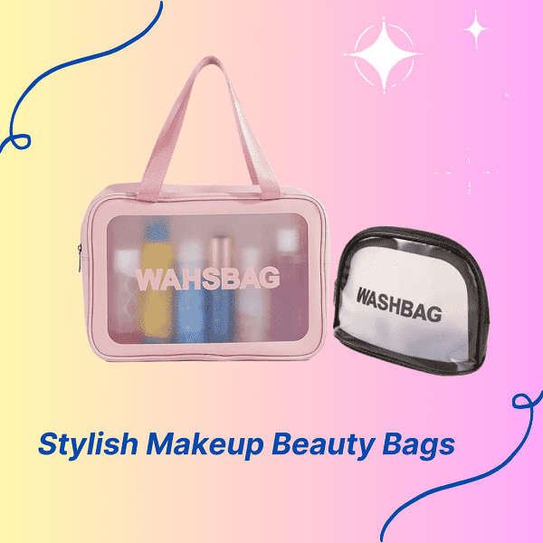 Stylish Makeup Zipper Bag With Makeup Pouch For Women - My Store