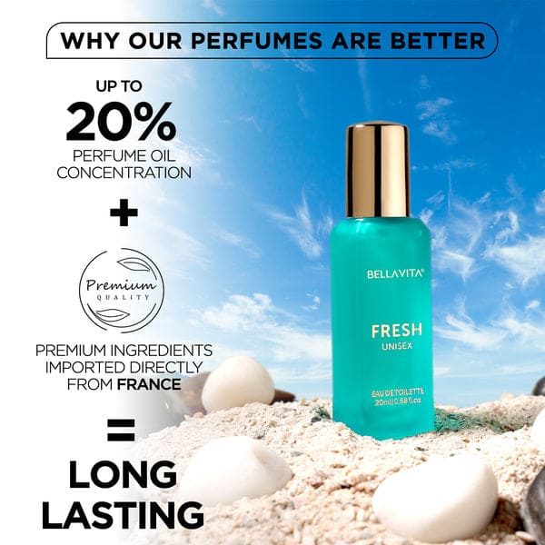 Bella Vita Luxury FRESH Unisex Eau De Toilette Perfume 20ML