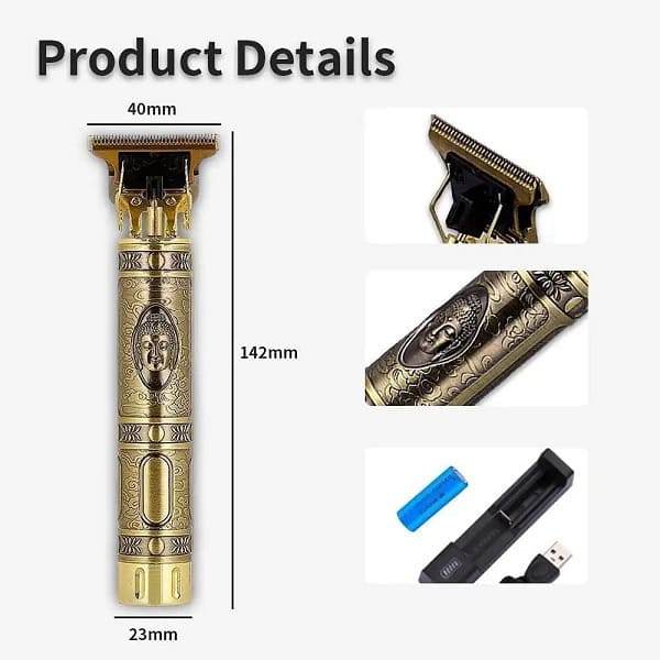 Buddha Smart Beard Trimmer - Power adapt technology for Face, Head and Body Men & Women