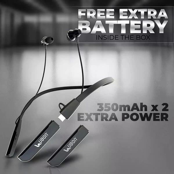 UBON Bullet Series CL-35| Wireless Neckband Earphones| Extra Battery