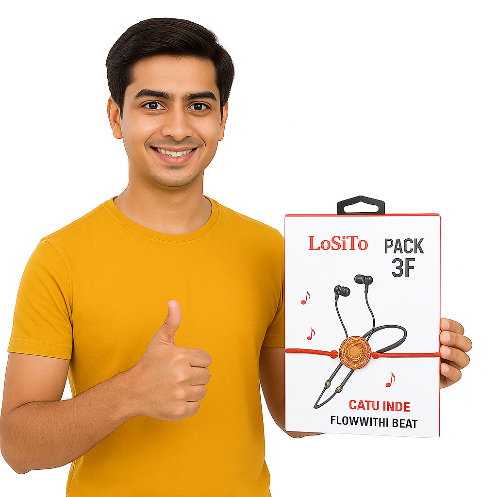 Gratitude LoSito Bluetooth 5.4 Neckband (Red) | 50H Playtime | Deep Bass
