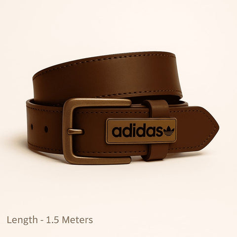 Men’s Casual Adidas Brown Belt – Premium Synthetic Leather