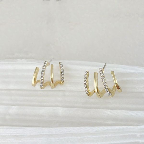 Ear Wrap Minimalist Trendy Cubic Zirconia Cuff Earrings