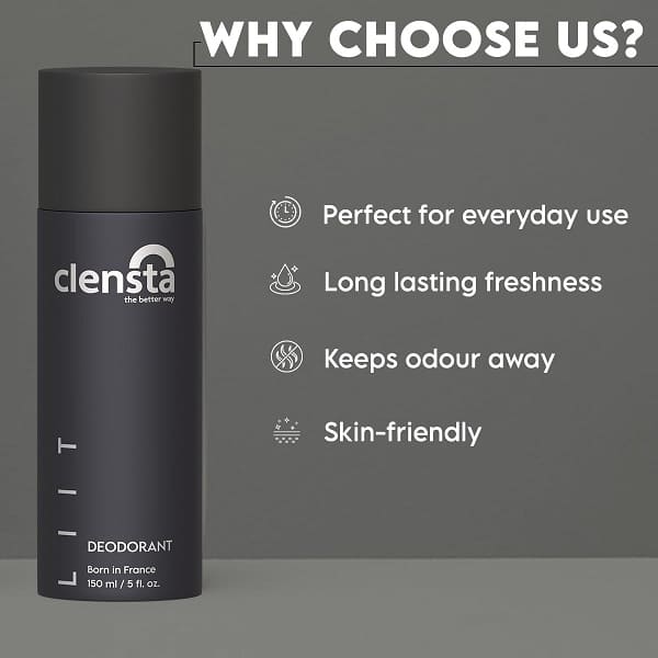 Clensta Body Spray LIIT Deodorant Long Lasting Perfume & All-Day Freshness For Men & Women