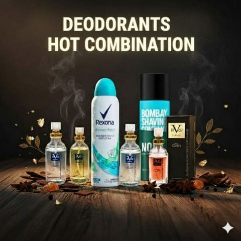 winter combo sale Rexona, Bombay Shaving Noir, Versace – Pack of 4