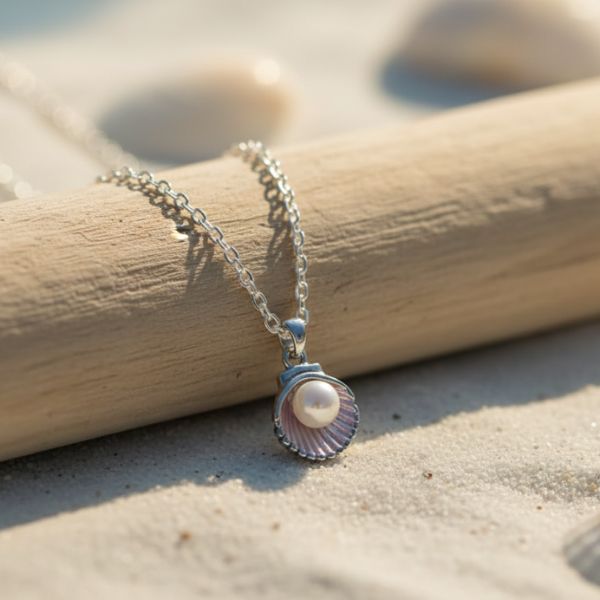 Elegant Silver Pearl Pendant Necklace – Elegant Jewelry