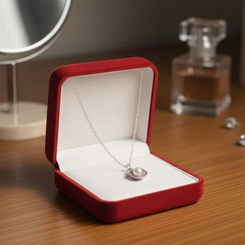 Elegant Silver Pearl Pendant Necklace – Elegant Jewelry